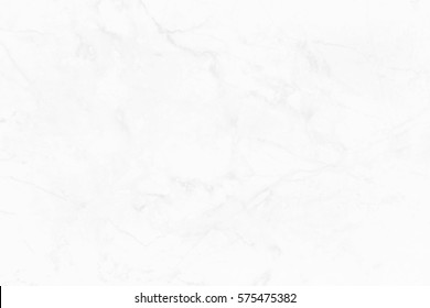 White Marble Texture With Natural Pattern For Background Or Design Art Work. White Stone Floor.