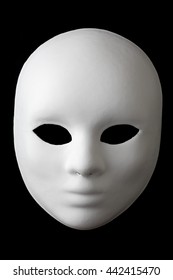 White Isolated Mask On Black Background Stock Photo 1403100044 