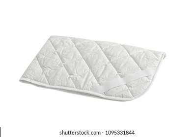 White Mattress Pad Isolated On White Background