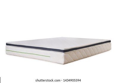 White Mattress Protector Isolated Over White Background