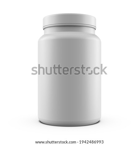 white medicine jar mockup realistic 3d rendering | realistic 3d mockup design | realistic 3d mockup |3d rendering mockup