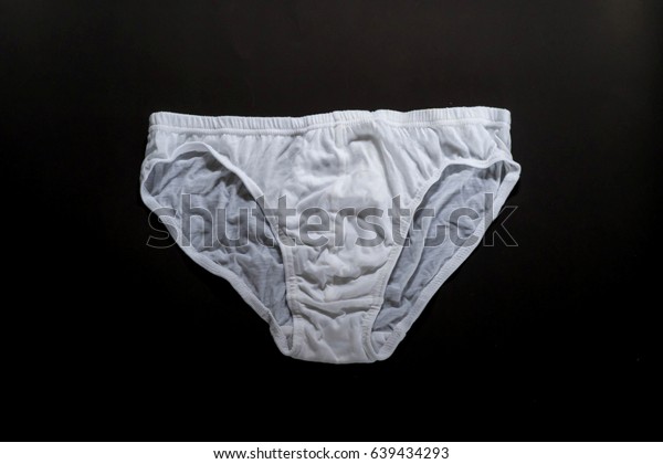 White Mens Underwear On Black Background Stock Photo 639434293 ...