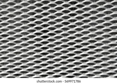 White Metal Grill Background