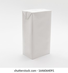 
White Milk Box Isolated On White Background