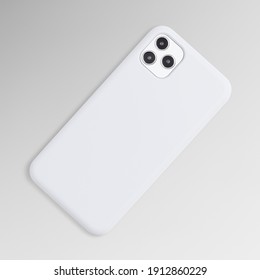 White Mobile Phone Case Mockup Product Showcase