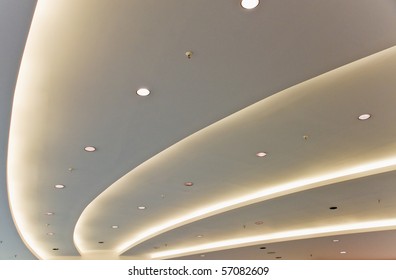 White modern ceiling