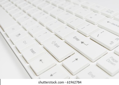 White Modern Computer Keyboard