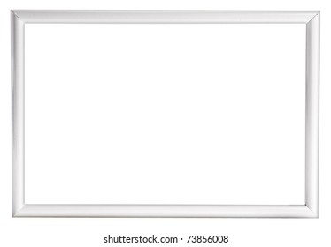 White  Modern  Photo Frame Isolated On White Background