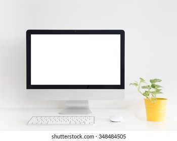 White modern workspace. - Powered by Shutterstock