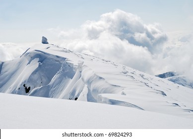 White mountain top