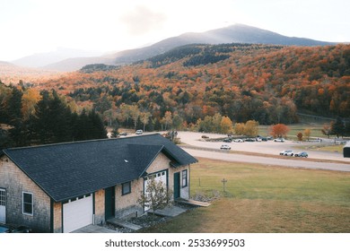 white mountains in the fall