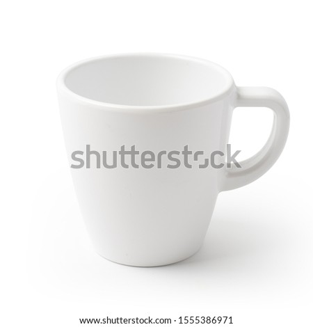 white mug isolated on background