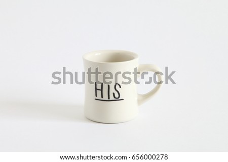 White mug for man