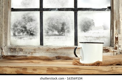 white mug and winter 