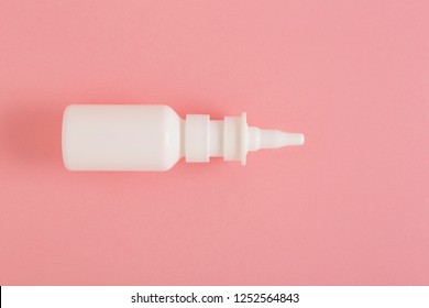 White Nasal Spray Container, Saline Water Solution For Nose Congestion Treatment