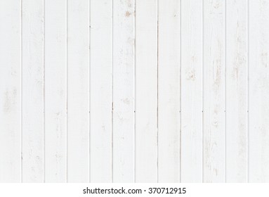 White natural wood wall texture and background - Shutterstock ID 370712915