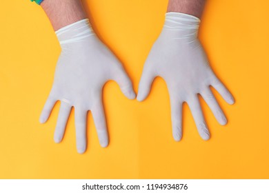 White Nitrile Or Latex Gloves