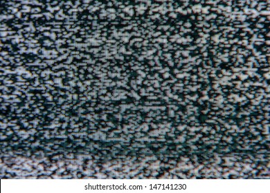 White Noise On The TV Screen