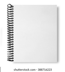White Note Book Isolate On White Stock Photo 388716223 | Shutterstock