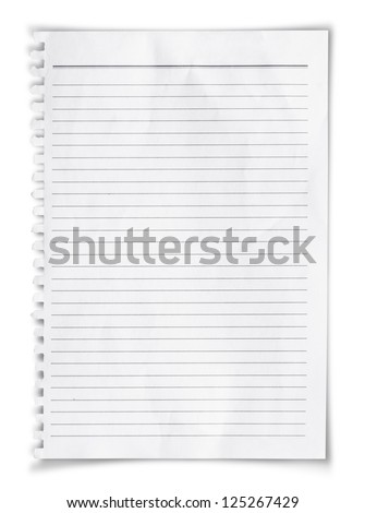 White note paper