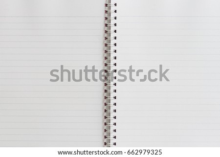 white notebook line spine book stock photo edit now 662979325