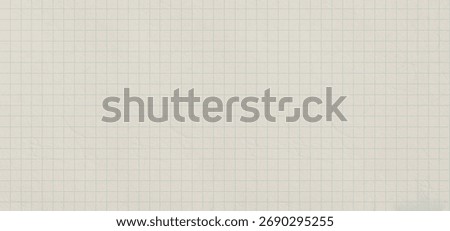 White notebook sheet with blue grid banner . Lined paper background. Crumpled blue checkered paper texture realisric White blank notebook sheet with grid . wrinkle and crease crease effect