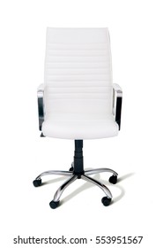 White Office Chair - Front