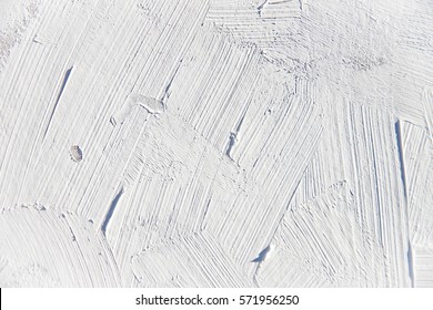 White Oil Painting Brush Strokes  Texture For Various Backgrounds.