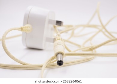 White old ACDC adaptor plug