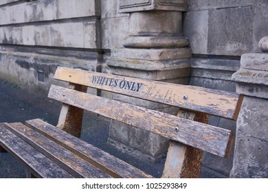 White Only Bench In Cape Town