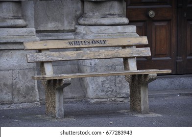 White Only Bench In Cape Town