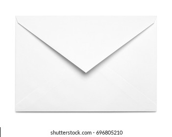 White Open Envelope Isolated On White Background.