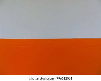White and orange wall 