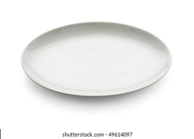 White Oval Plate