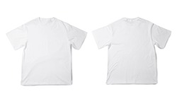 White Oversize T Shirt Mockup, Realistic T-shirt.