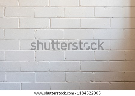 White Painted Interior Brick Wall Natural Stock Photo Edit