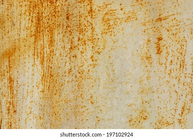 White Painted Metal With Rust Texture