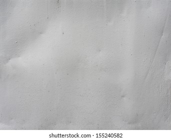 White Painted Metal Surface Texture, Little Crumpled And Rust