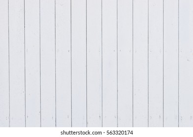 White Painted Wood Planks Background.