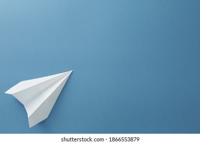 Flat Lay White Paper Plane Blank Stock Photo (Edit Now) 1043412616