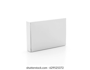 White Paper Box On White Background