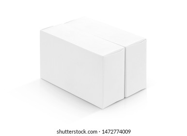 White Paper Gift Box On Isolated Stock Photo 1246762018 