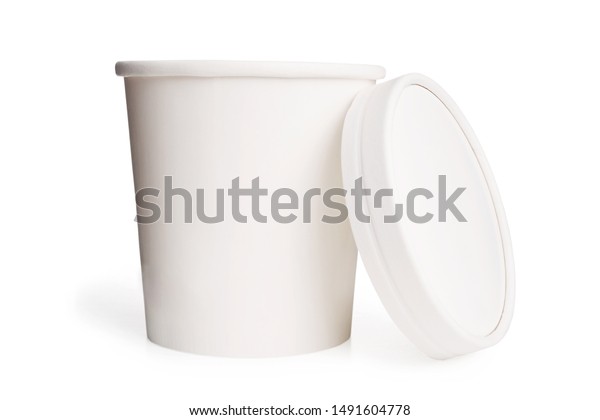 Download White Paper Cup Bucket Lid Isolated Stock Photo Edit Now 1491604778 3D SVG Files Ideas | SVG, Paper Crafts, SVG File