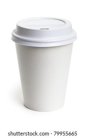 White Paper Cup Close Up