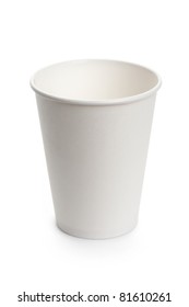 White Paper Cup Close Up