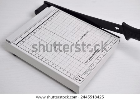 White Paper Cutter isolated on white background