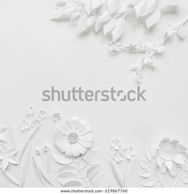 白色背景白纸花壁纸 春夏背景 花卉设计元素库存照片 立即编辑
