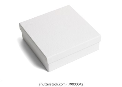 White Paper Gift Box On Isolated Background