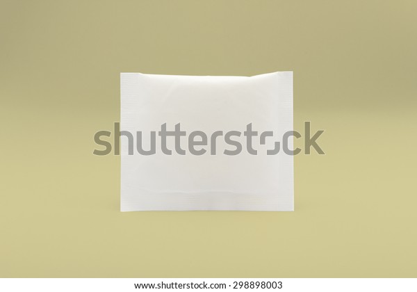 Download White Paper Sachets Isolated On Yellow Stock Photo Edit Now 298898003 Yellowimages Mockups