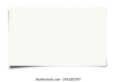 White Paper Sheet Isolated On White Background	